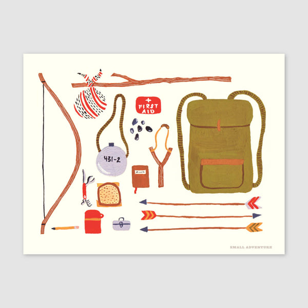Backpacking Print