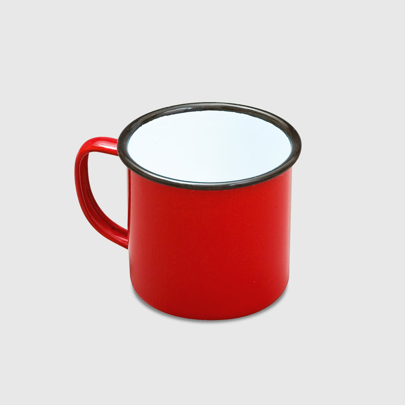 Red Enamel Mug