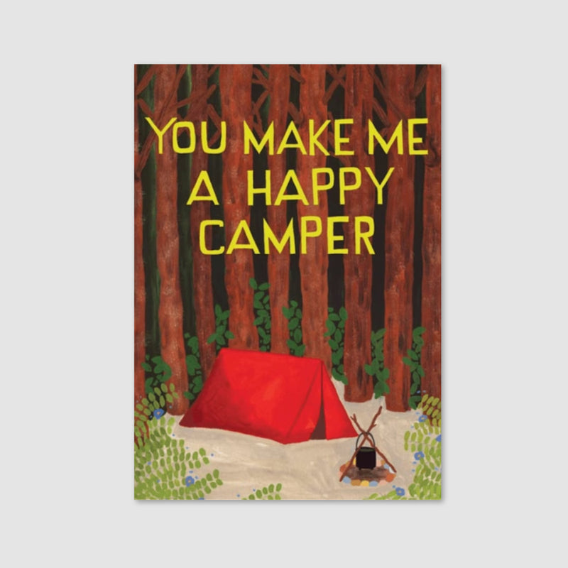 Greetings Card - Happy Camper Card