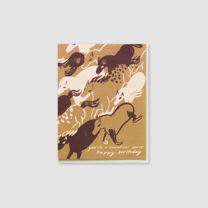 Greetings Card - Spirited Horses