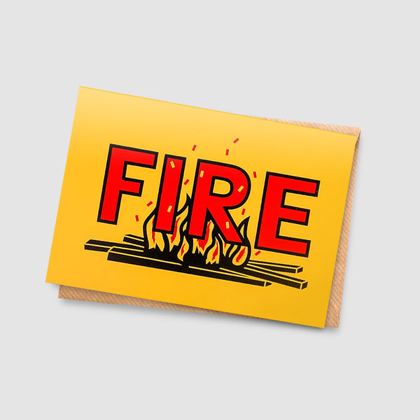 Greetings Card - Fire